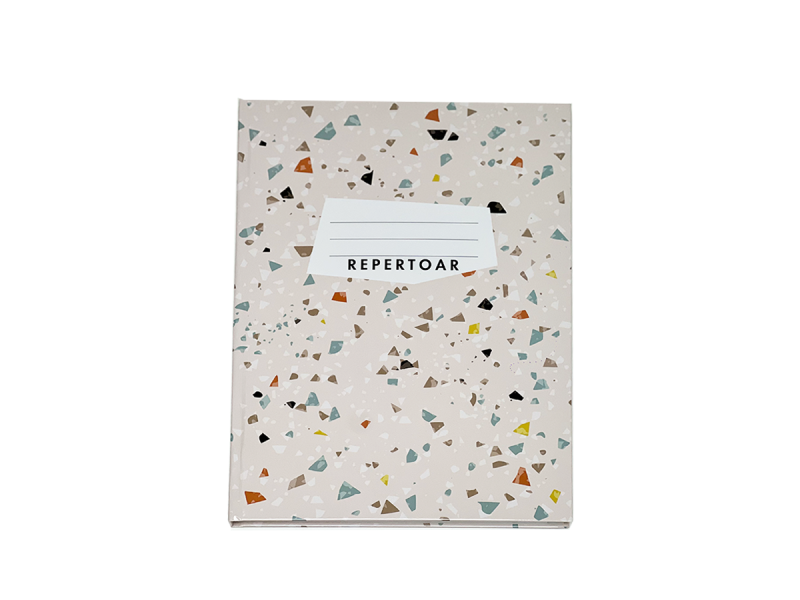 Repertoar A4, coperta cartonata, Romana, 192 file, Roz pal - Fotografie 1