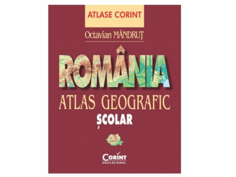 Romania. Atlas geografic scolar - Octavian Mandrut - Colectia de suveniruri romanesti - Fotografie 1