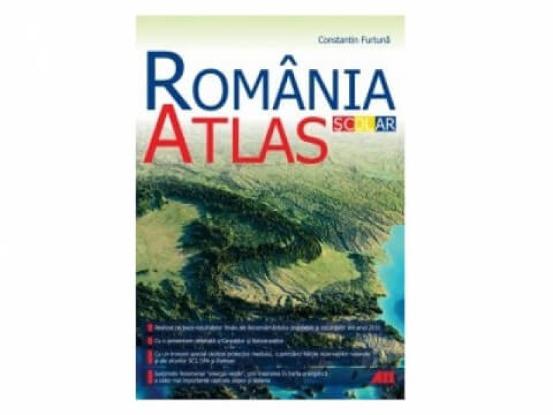 ROMANIA. ATLAS SCOLAR - Constantin Furtuna - Colectia de suveniruri romanesti - Fotografie 1