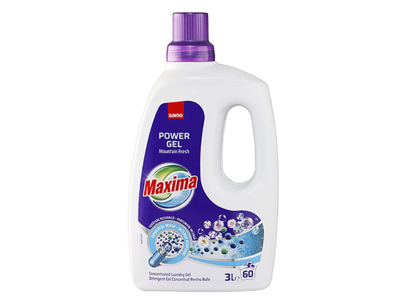 Sano Maxima detergent gel MOUNTAIN FRESH, 3L - Fotografie 1