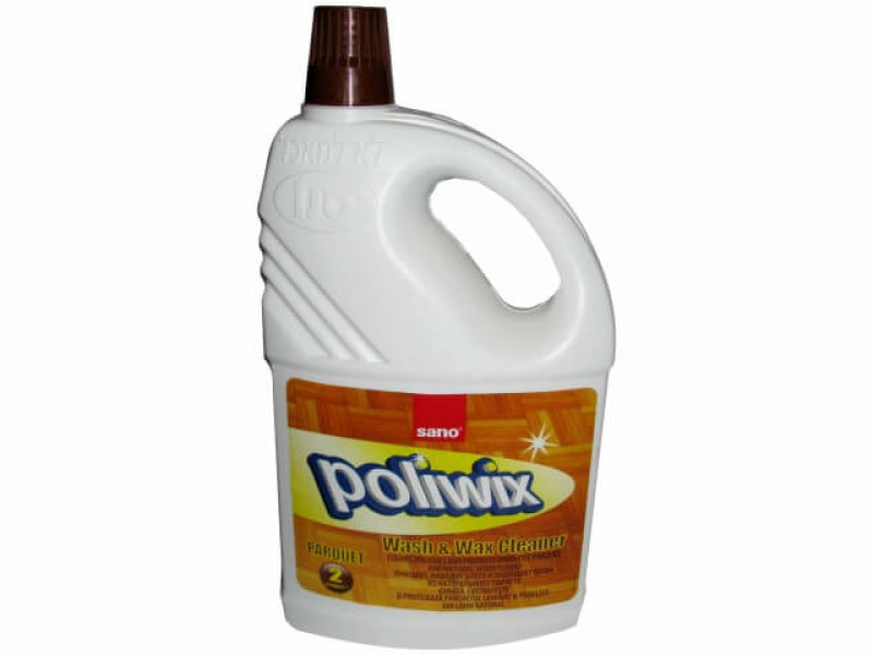 Sano Poliwix Parchet 2 L - detergent cu ceara pentru parchet laminat si podele din lemn - Fotografie 1
