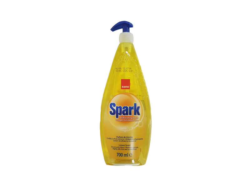  Sano Spark, detergent lichid de vase, 700 ml, Lamaie - Fotografie 1