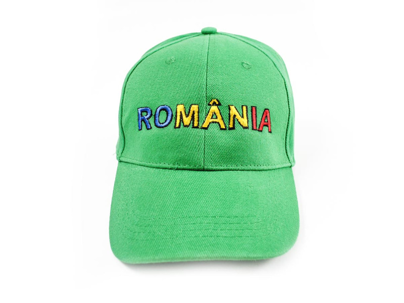 Sapca bumbac Romania, Verde - Fotografie 1