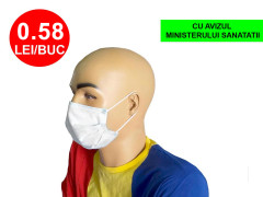 Set 30 Masti chirurgicale de unica folosinta Dr. Albert Safemask, 3 straturi, avizate de Ministerul Sanatatii