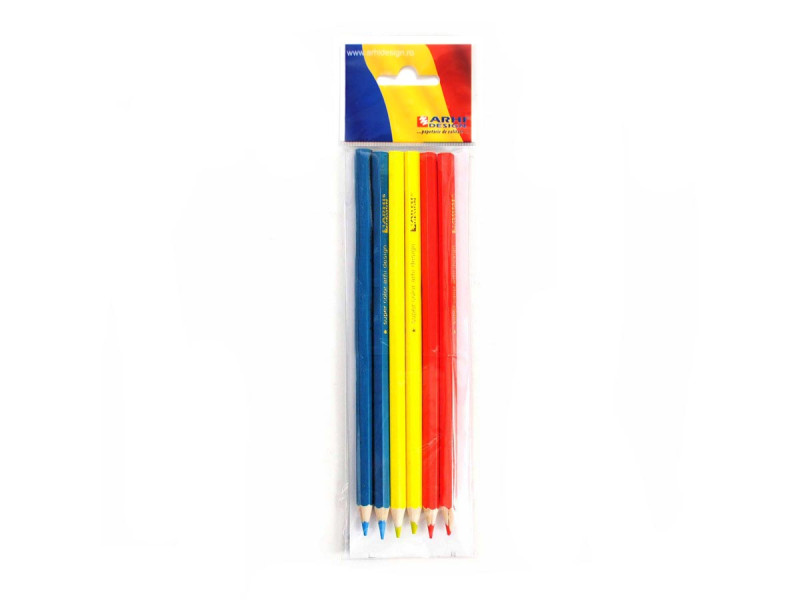 Set 6 creioane color - TRICOLOR - Fotografie 1