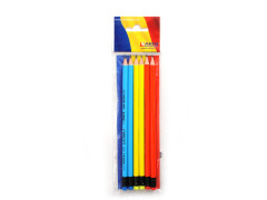 Set 6 creioane cu guma - Tricolor