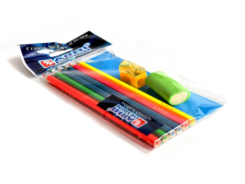 Creioane colorate fluorescente - Fotografie 2