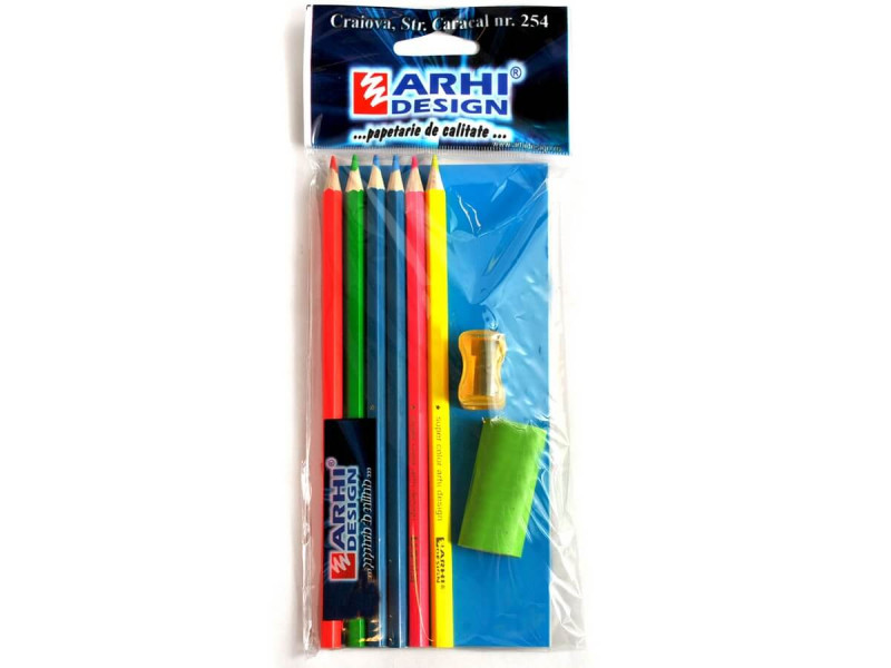 Creioane colorate fluorescente - Fotografie 1
