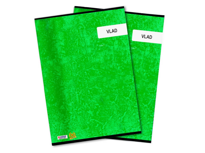 Set caiete A4 cu nume de baieti, 50 file fiecare, 2 buc/set, liniatura Romana sau Matematica,  Valentin,  Matematica - Fotografie 1