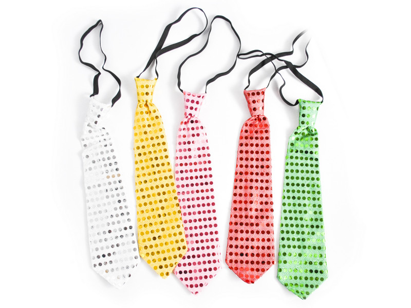 Set cravata party, 3 cravate/set diferite culori - Fotografie 1