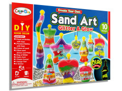 Set creativ de pictura cu nisip si sclipici 