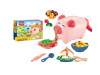 Set plastilina 5 culori cu accesorii si porcusor Happy Colour Mud Noodle Pig - imagine 2