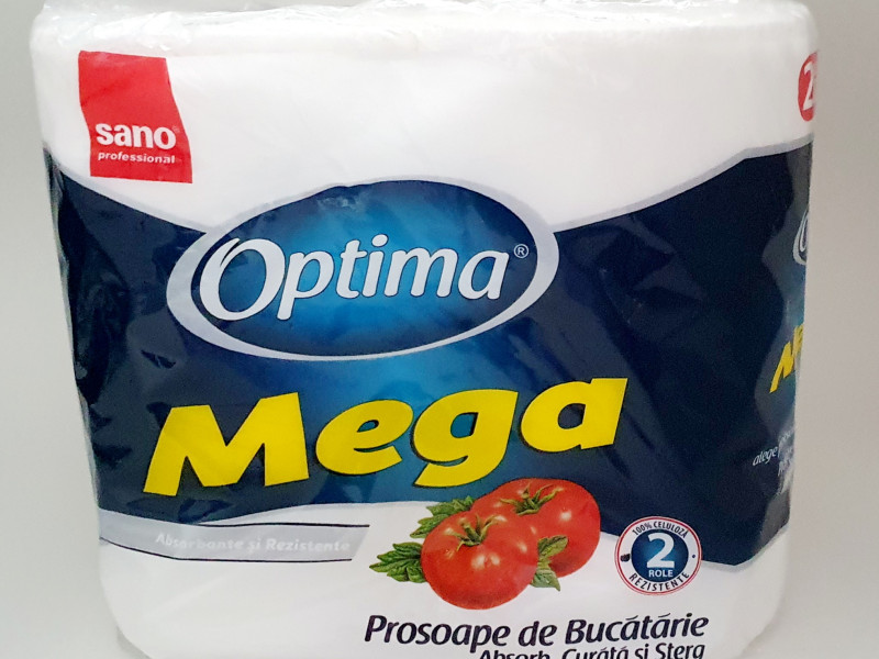 Set 2 role prosoape bucatarie - SANO PAPER TOWEL OPTIMA MEGA - Fotografie 1