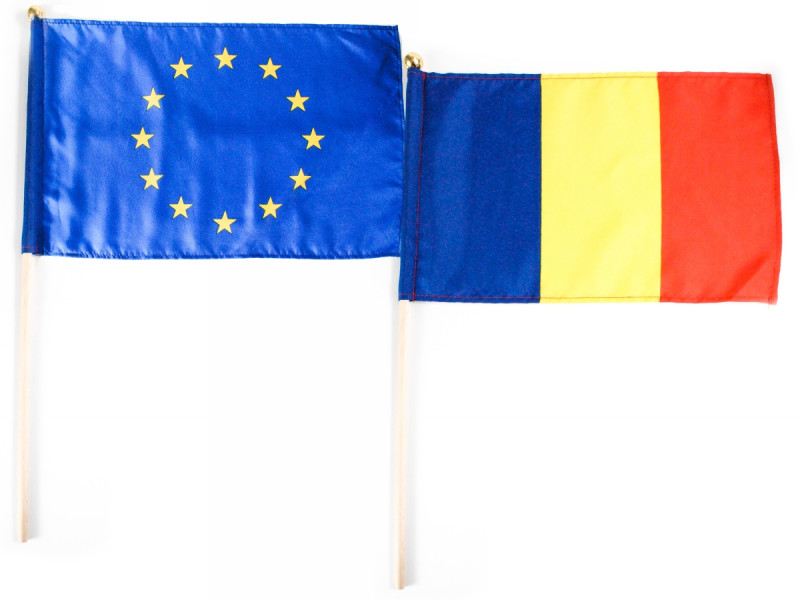 Set stegulete Romania + UE, dim. 30 x 20 cm - Fotografie 1