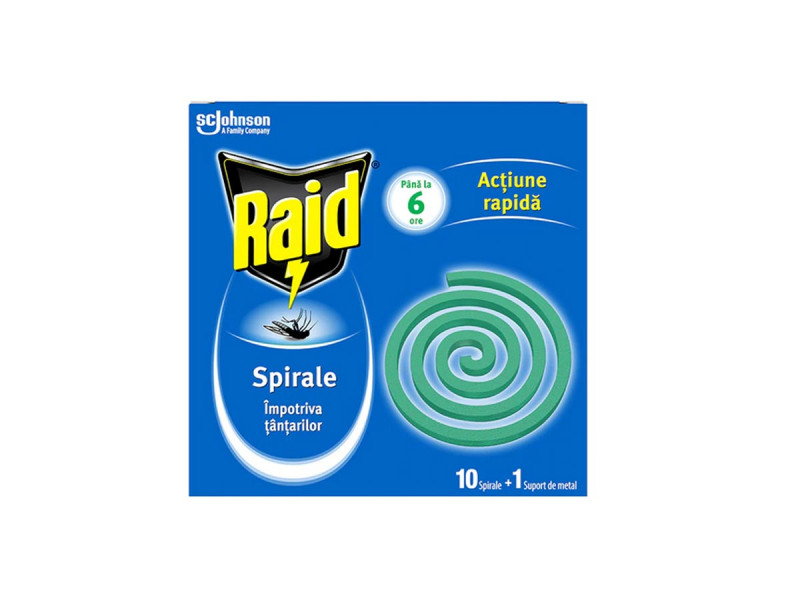 Set 10 Spirale anti-tantari Raid, 11.5 gr. - Fotografie 1