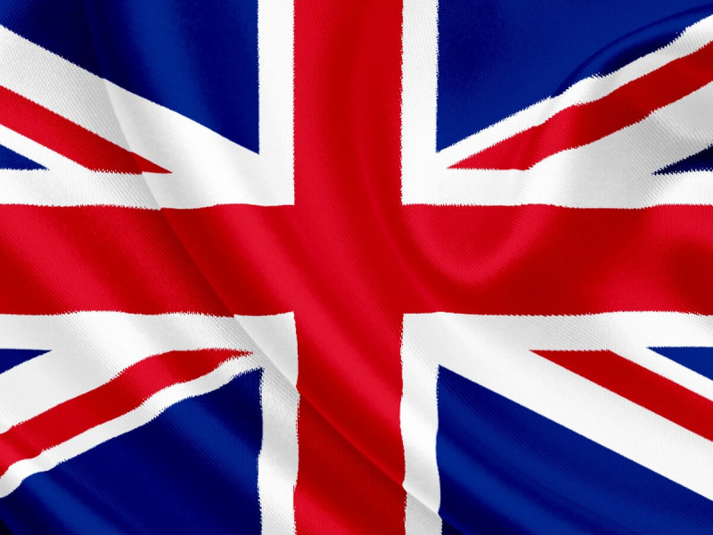 Steag Anglia (Marea Britanie) poliester, dim. 135 x 90 cm - Fotografie 1