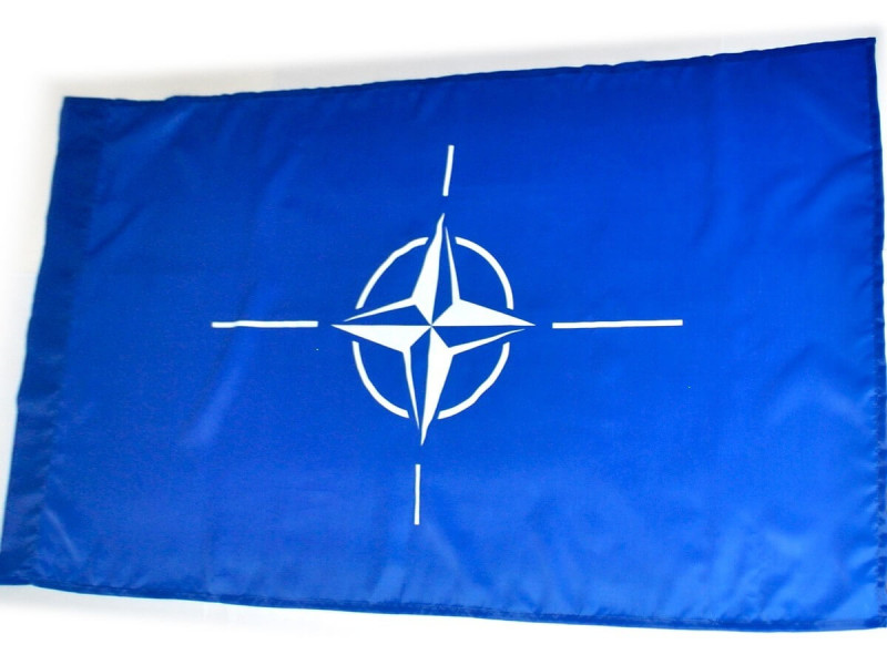 Steag NATO din material textil, dim. 120 x 70 cm - Fotografie 1