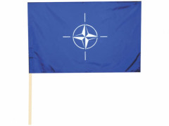 Steag NATO textil 100% poliester, bat de plastic, dimensiune 45 x 30 cm