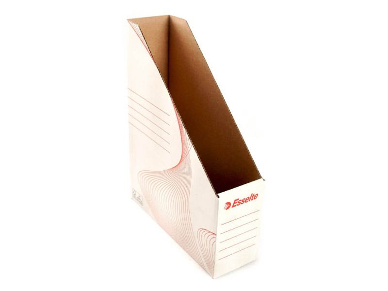 Suport vertical pentru cataloage, din carton alb, ESSELTE - Fotografie 2