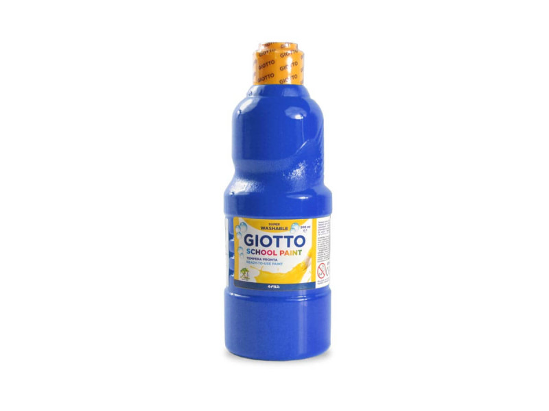 Tempera Giotto borcan 500 ml, Albastru inchis - Fotografie 1