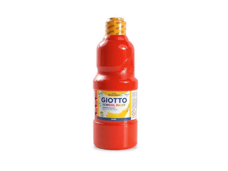 Tempera Giotto borcan 500 ml, Rosu scarlat - Fotografie 1