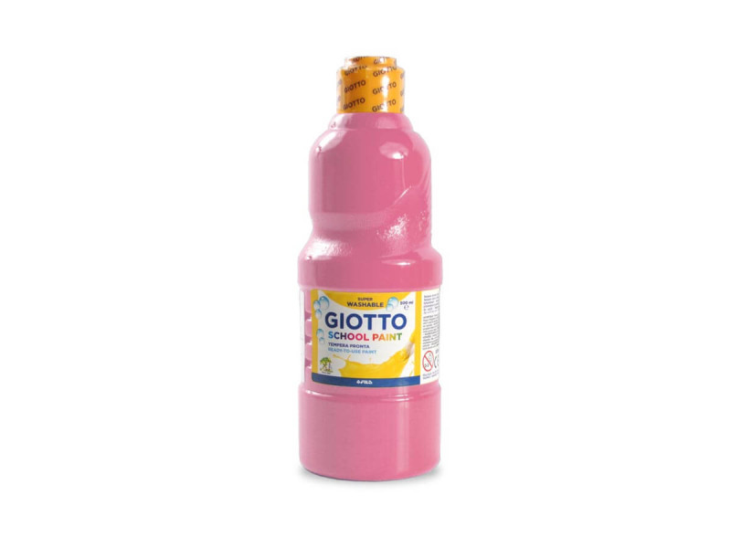 Tempera Giotto borcan 500 ml, roz - Fotografie 1