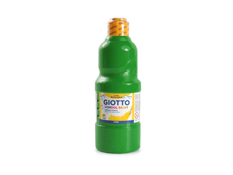 Tempera Giotto borcan 500 ml, Verde inchis - Fotografie 1