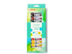 Tempera WATERCOLOR 12 culori/cutie, tub 6ml - Yalong