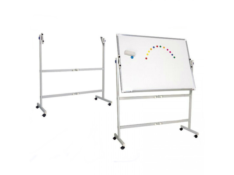 Whiteboard magnetic rotativ cu 2 fete, 100x150 cm - Fotografie 1
