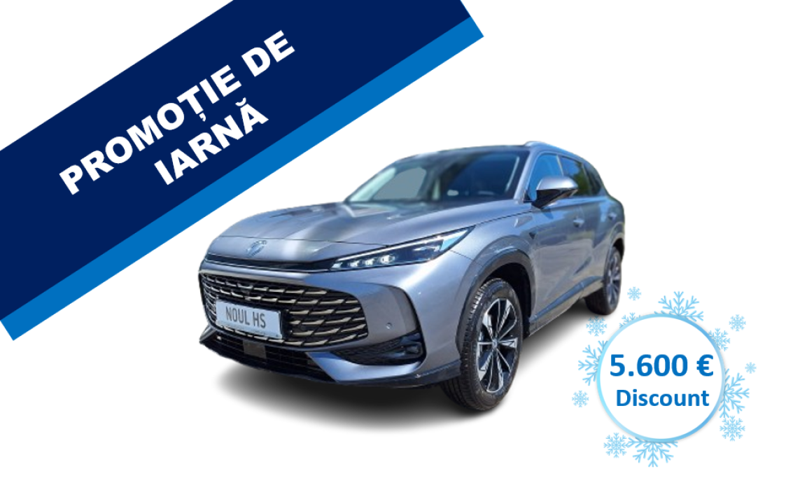 MG HS - rată începând de la 390 euro/lună*