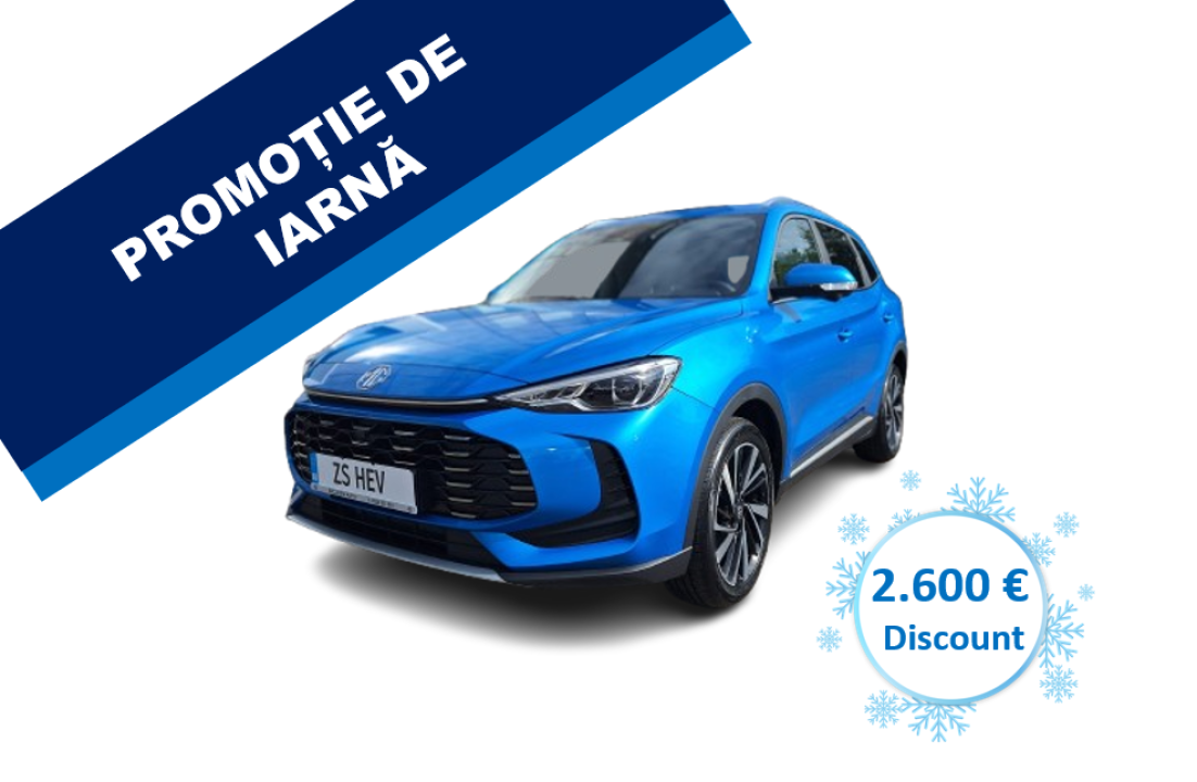 MG ZS HEV - rată începând de la 330 euro/lună*