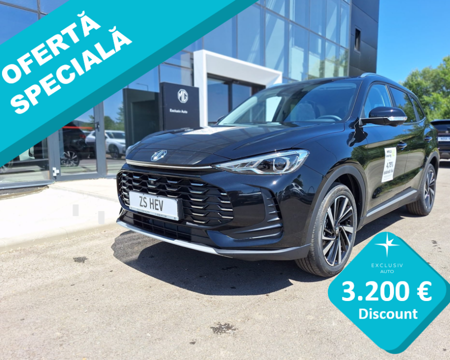 MG ZS HEV - rată începând de la 330 euro/lună*