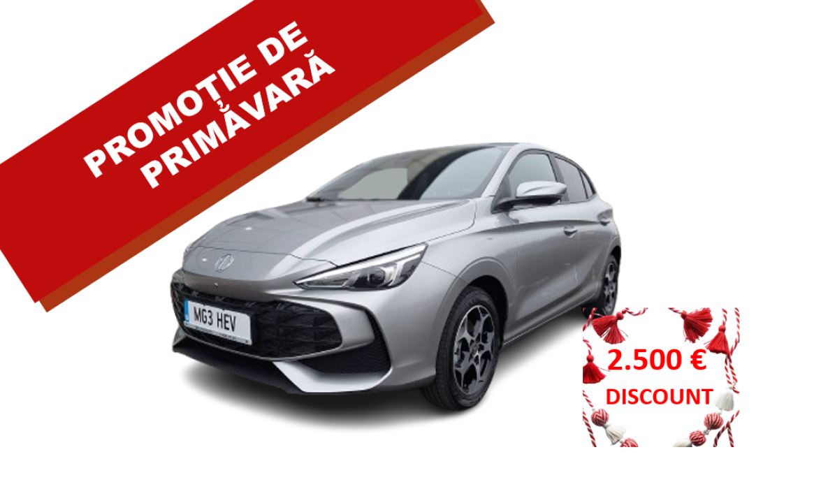 MG MG3 - rată începând de la 230 euro/lună*