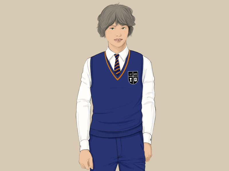 Vestă groasă băieți, ciclul primar, producție 2023 - Fotografie 1